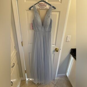 BHLD Jenny Yoo bridesmaid dress - whisper blue. Excellent condition, never worn!